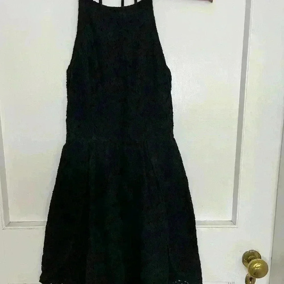 Abercrombie  & Fitch Lacey Black Dress Size Xs - Picture 4 of 7